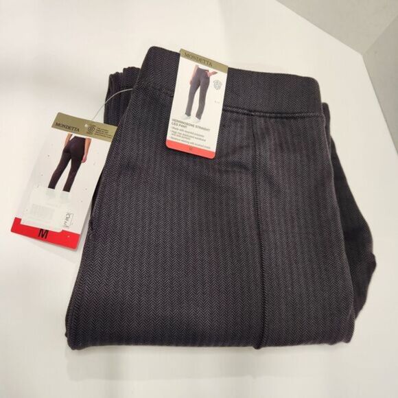 NEW Mondetta Women's Herringbone Straight Leg Pant, Size Medium - Picture 3 of 7